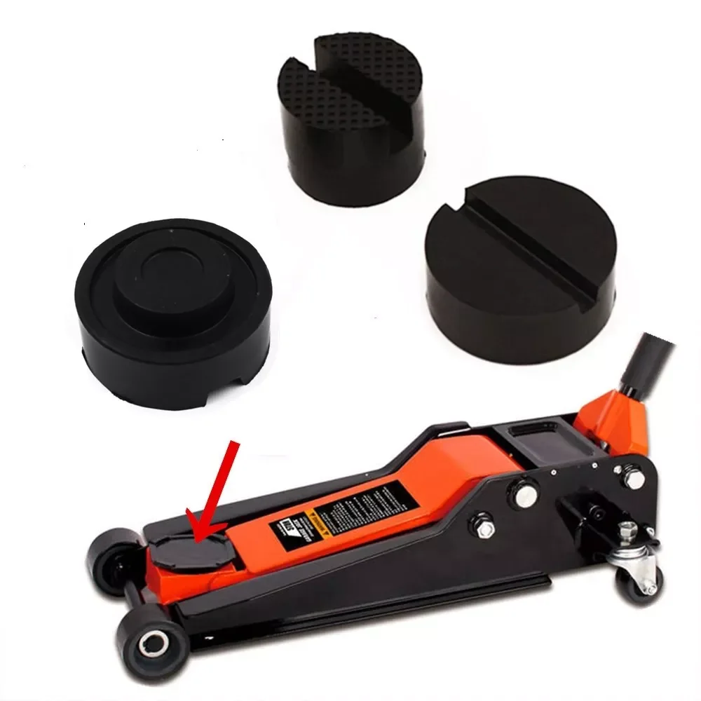 

Universal Car Jack Pads Stand Rubber Pad With Slotted Frame Rail Gasket Adaptor