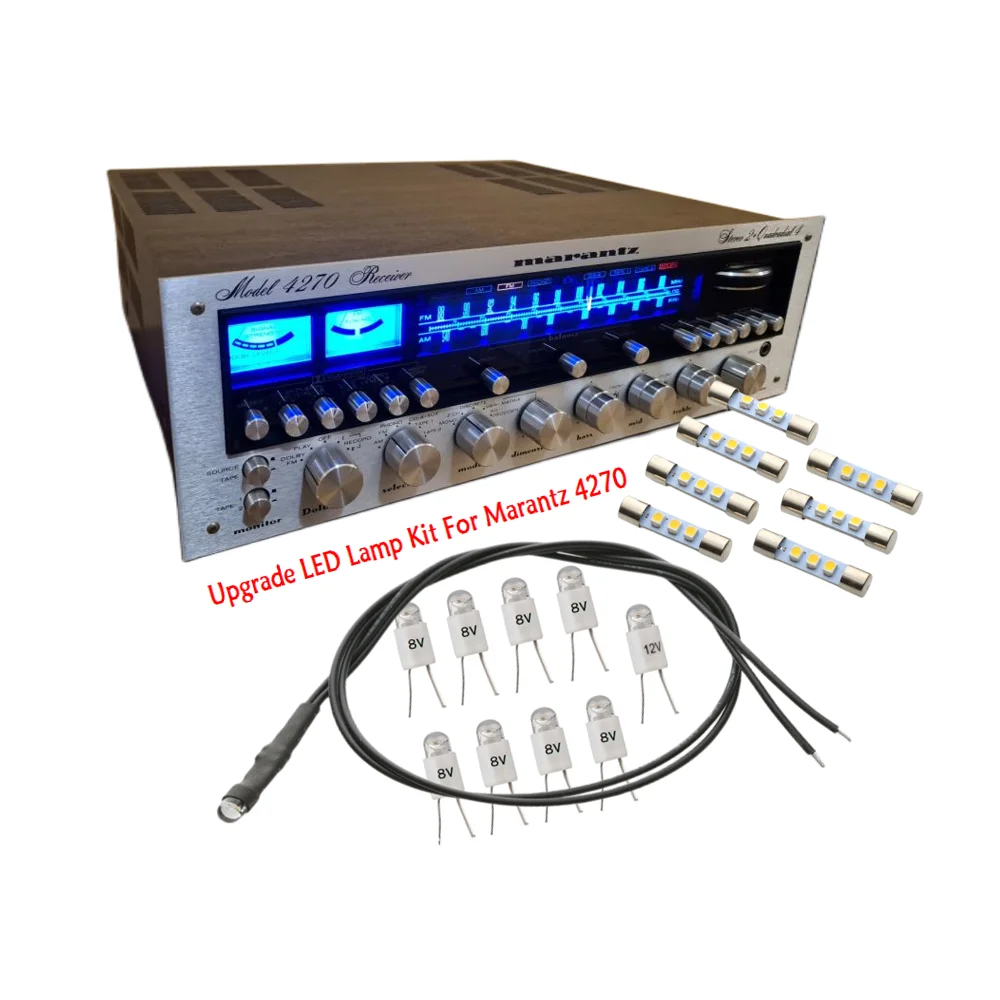 Tecolampe 1 Новый комплект супер ярких ламп AC8V светодиодный для Marantz 4270 4240 и многих других винтажных Hi-Fi аудио стереоприемников