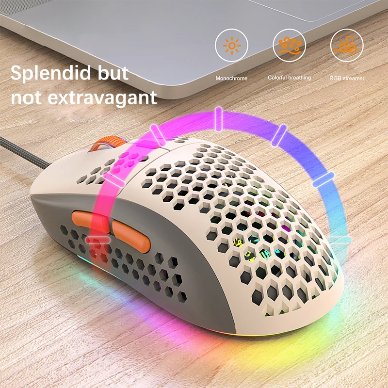 

Мышь игровая Проводная с подсветильник RGB, USB