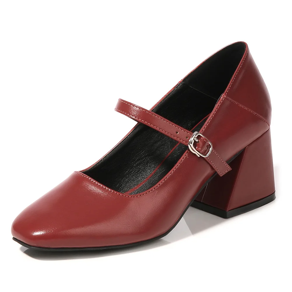 

Женские туфли на высоком каблуке 6 см, с квадратным носком