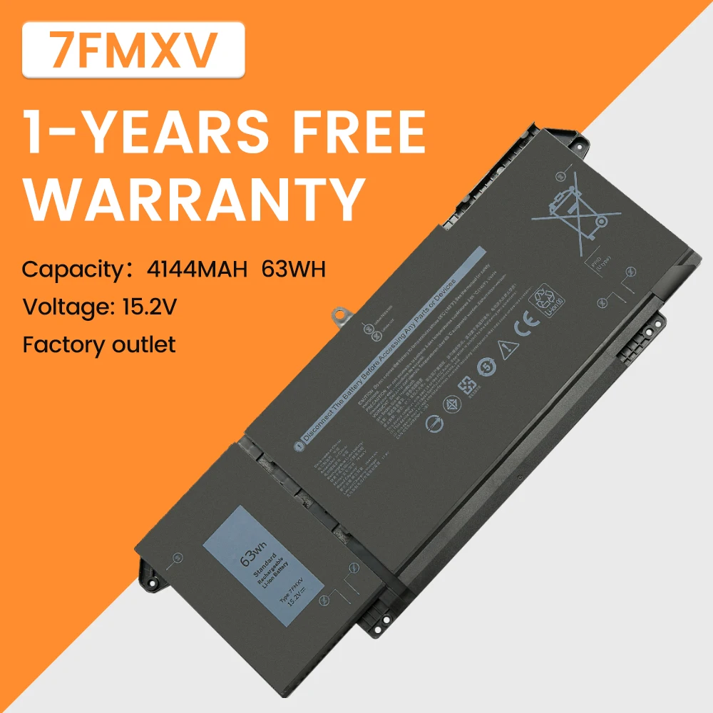 9JM71 Аккумулятор для ноутбука Dell Latitude 14 7320 7420 7520 13 5320 серии Запасные части HDGJ8 MHR4G 7FMXV