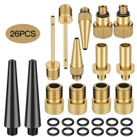26pcs copper converter bicycle bike tire valve adapter tube pump tool cycling bicycle pump accessories