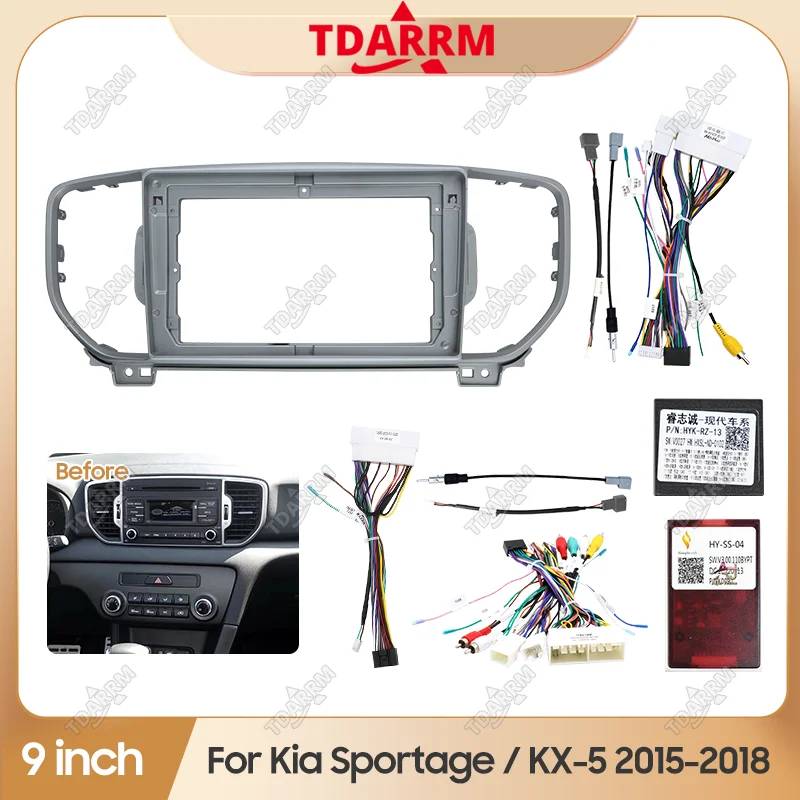 Для KIA SPORTAGE/KX-5 2015-2018 9-дюймовый автомобильный радиоприемник Android стерео аудио