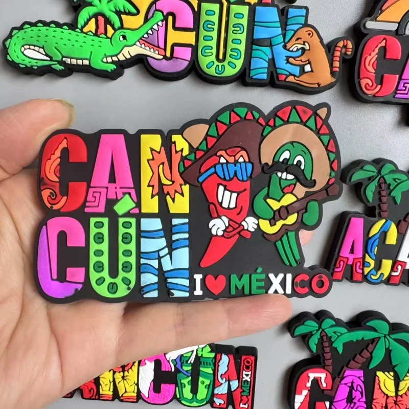 Магниты на холодильник из ПВХ, туристические магниты на холодильник для Cancun, Мексика, Гондурас, украшения на холодильник, наклейки, домашний декор (art.: 3920d04b8da5b) - 3920d04b8da5b