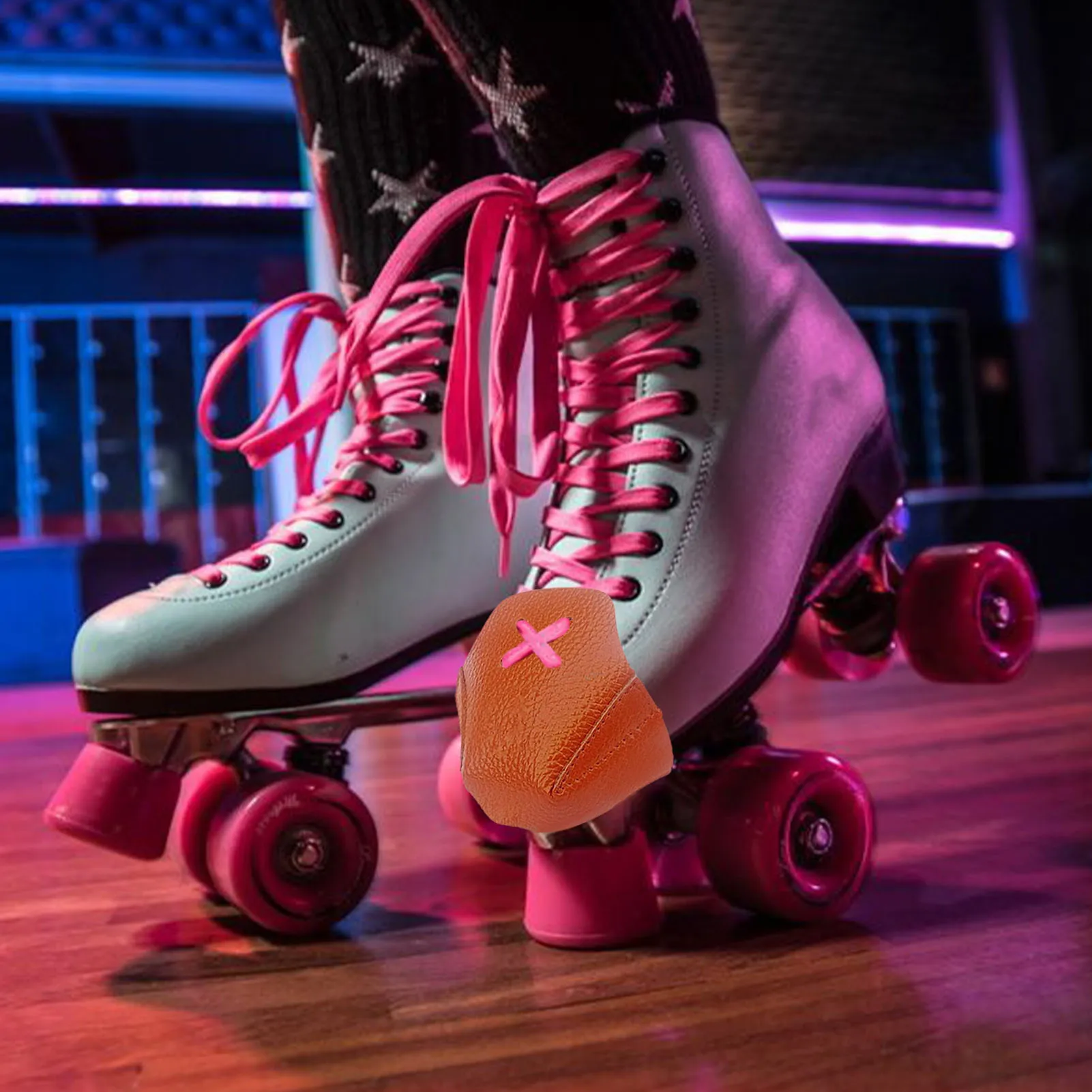 Кожаный защитный чехол для роликовых коньков с рисунком личи 6 цветов - купить по