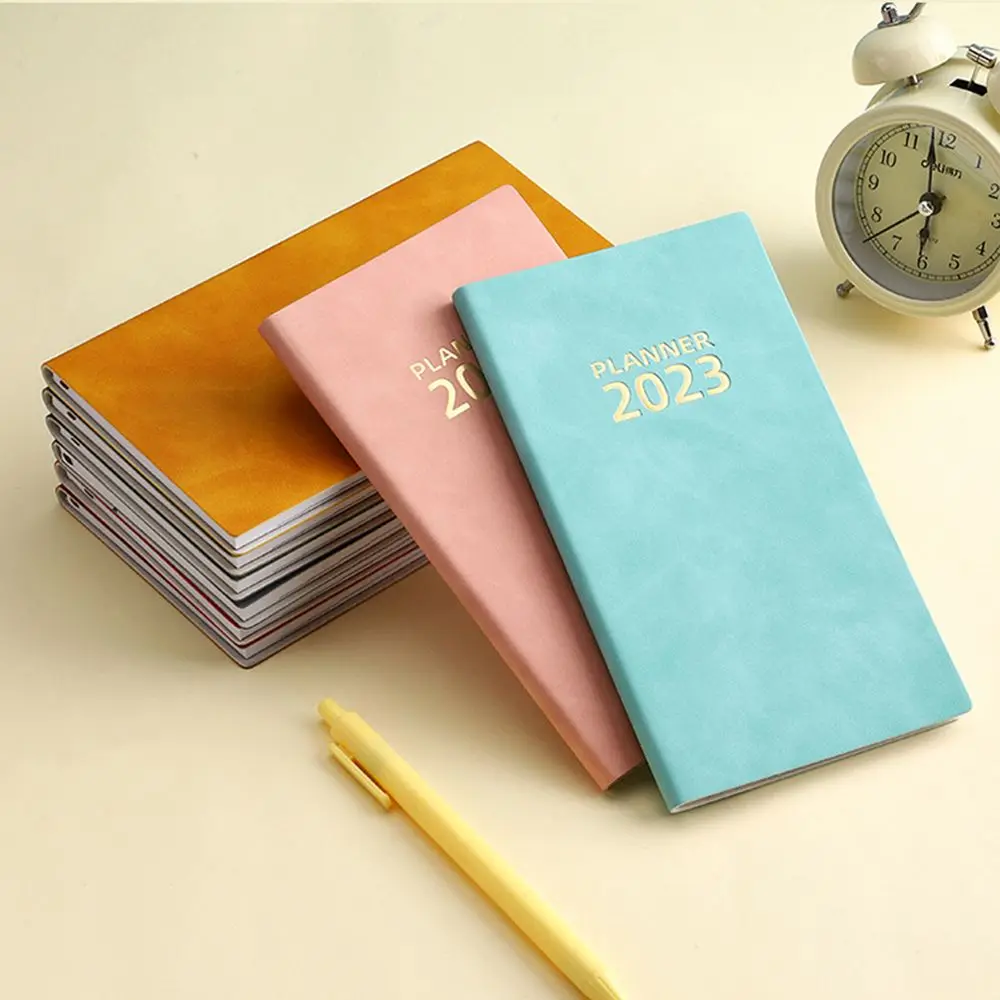 

A6 Gift Goals Habit Schedules Journal Plan Book Agenda Notebook 365 days Diary Pocket Notepad 2023 daily Planner