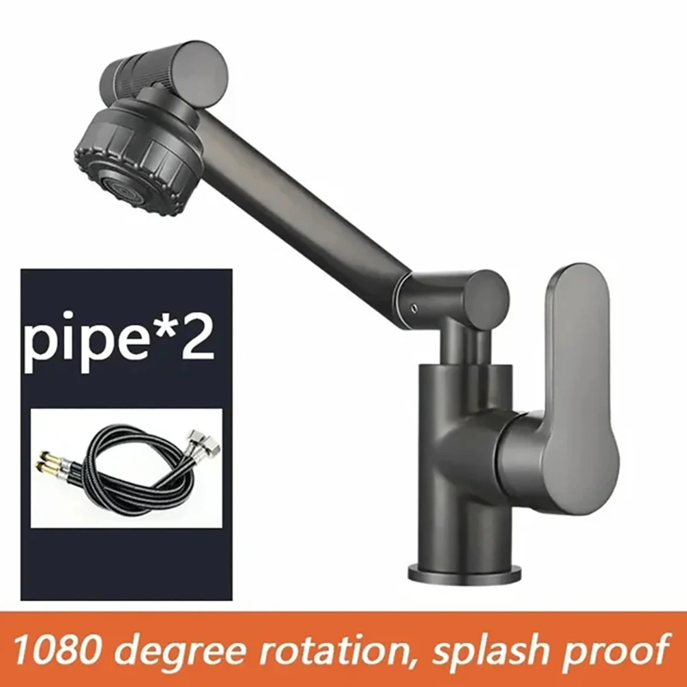 Смеситель кухонный универсальный на 1080 ° с поворотом 360