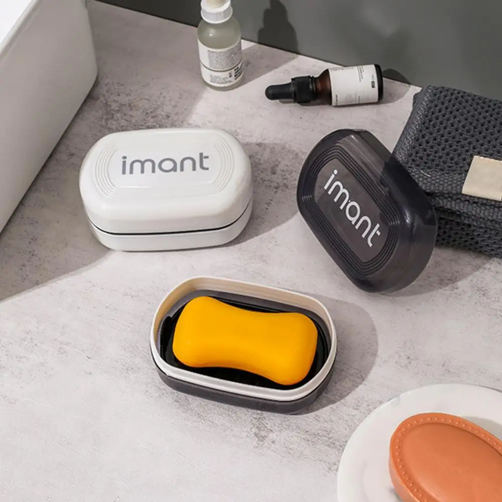 

Soap Container Box Strong Sealing Travel Soap Holder Durable Soap Case Easy to Clean Bar Soap Container Soap Dish for Bathroom G