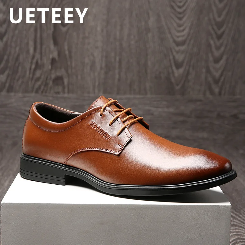 

Business Casual Leather Shoes Men's 2022 Autumn New Handmade British Leather Shoes Increased Pointed Toe Luxury Designer Loafers
