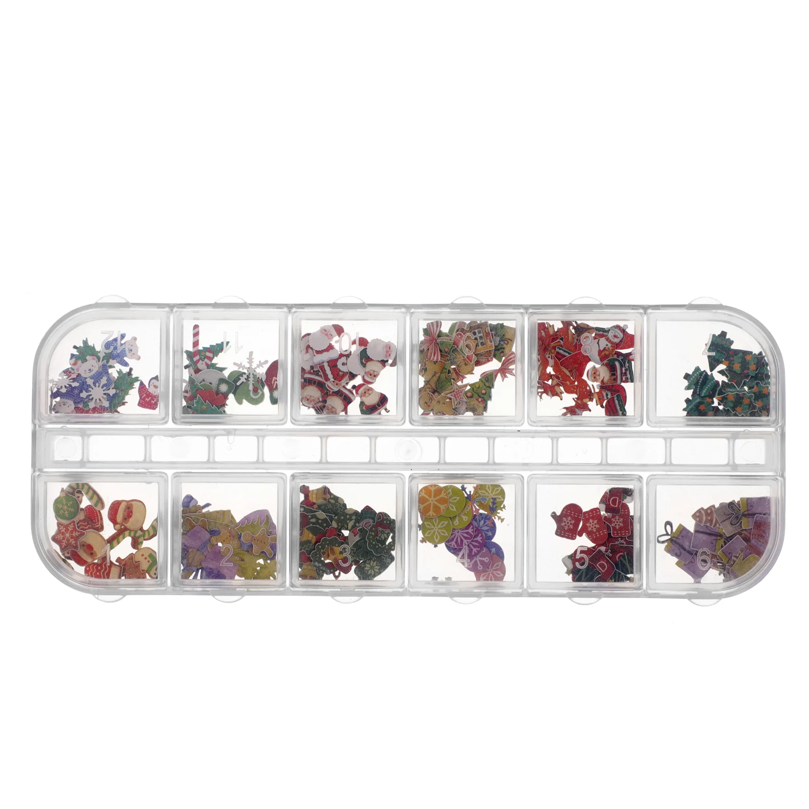 

300Pcs Christmas Nail Flakes Sequins Stickers Slices DIY Decoration
