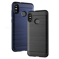 shockproof brushed carbon fiber silicone phone case for htc u12 life desire 12 plus u11 life one x2 soft protection phone cover