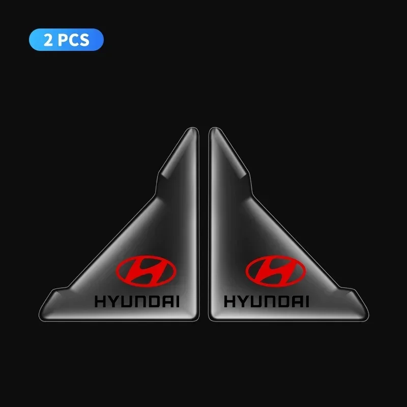

2 шт., угловые прозрачные защитные наклейки на дверь автомобиля для Hyundai Ioniq Sonata Elantra Solaris Creta Accent SantaFe, аксессуары