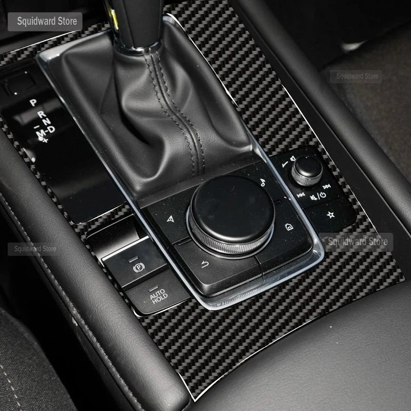 

Carbon Fiber Interior Console Gearbox Car Panel Film Decoration Central Control CD Panel For Mazda 3Anchorage 2020 Accessories