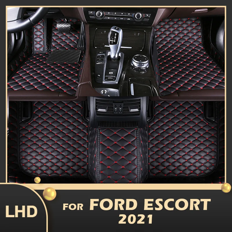 

"Car Floor Mats For Ford Escort 2021 Custom Auto Foot Pads Automobile Carpet Cover Interior Accessories "