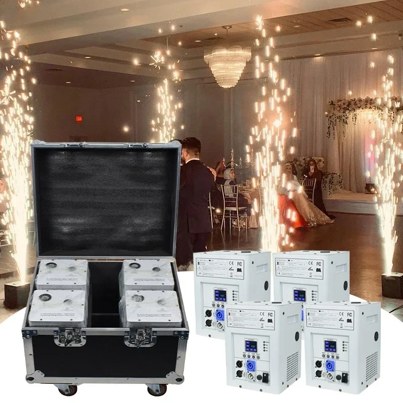 4 шт. 750 Вт белый цвет DMX огненные работы Спарклер фонтан холодная Искра машина с