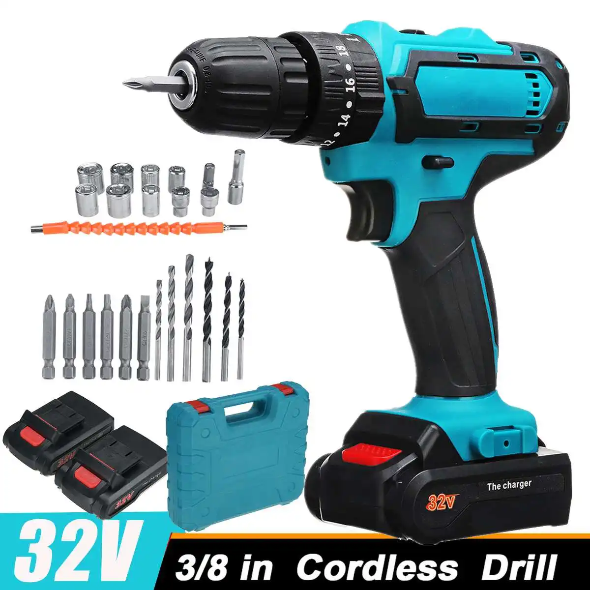 

Электрическая дрель 3 в 1, бесщеточная Ударная дрель с крутящим моментом 38 нм, отвертка 3/8 дюйма, аккумуляторная батарея с переменной скоростью