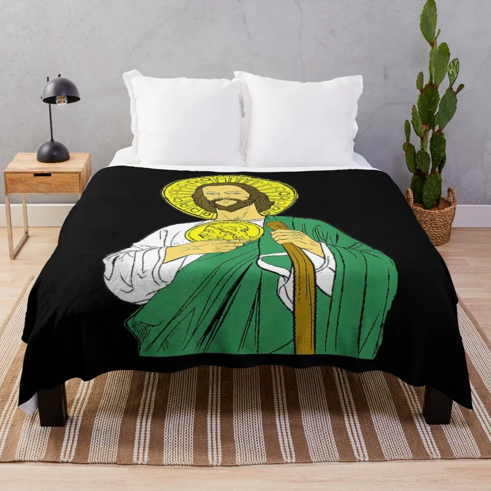 

San Judas ST. JUDE Saint Jude Catholic tee Throw Blanket Shaggy Blanket