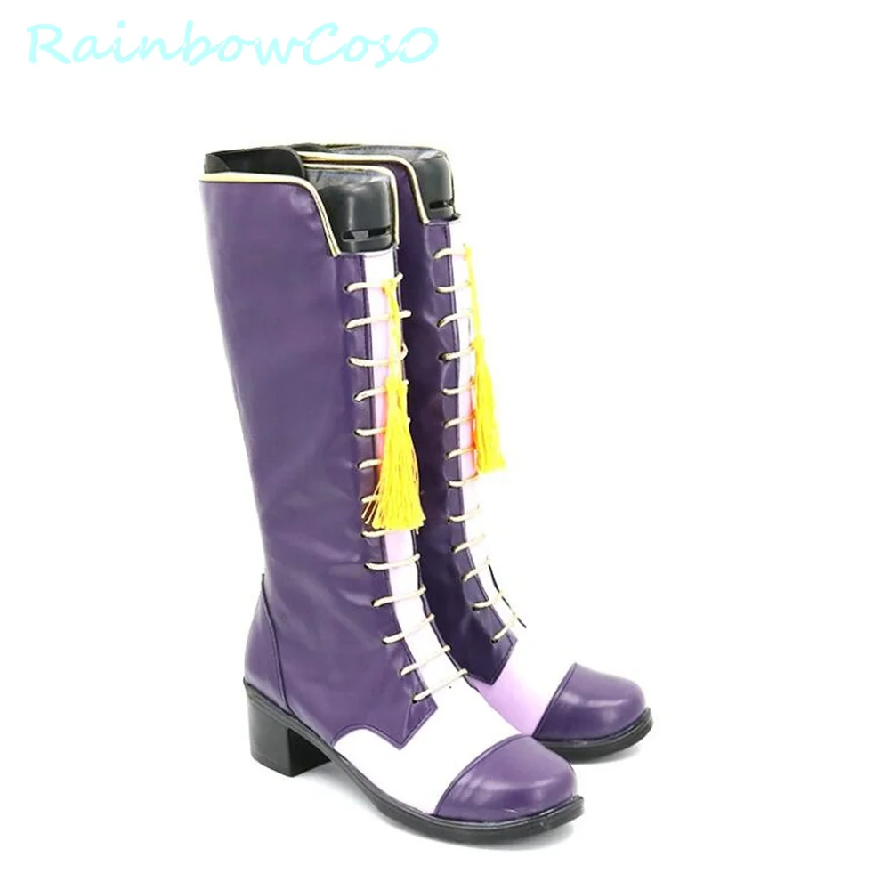 Серебряная витая Страна Чудес обувь для косплея сапоги игра аниме Хэллоуин