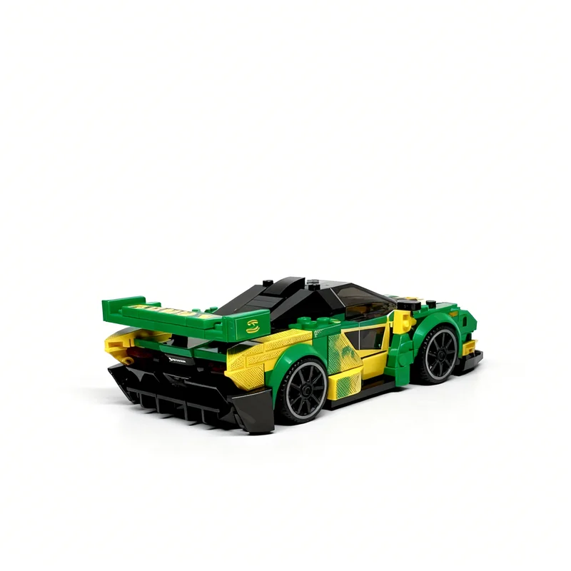 Фото 362 детали MOC City Champions McLarenesd Senna Semper Livery, модель-конструктор, архитектурная игрушка, подарки на фестиваль, развивающие кубики №4