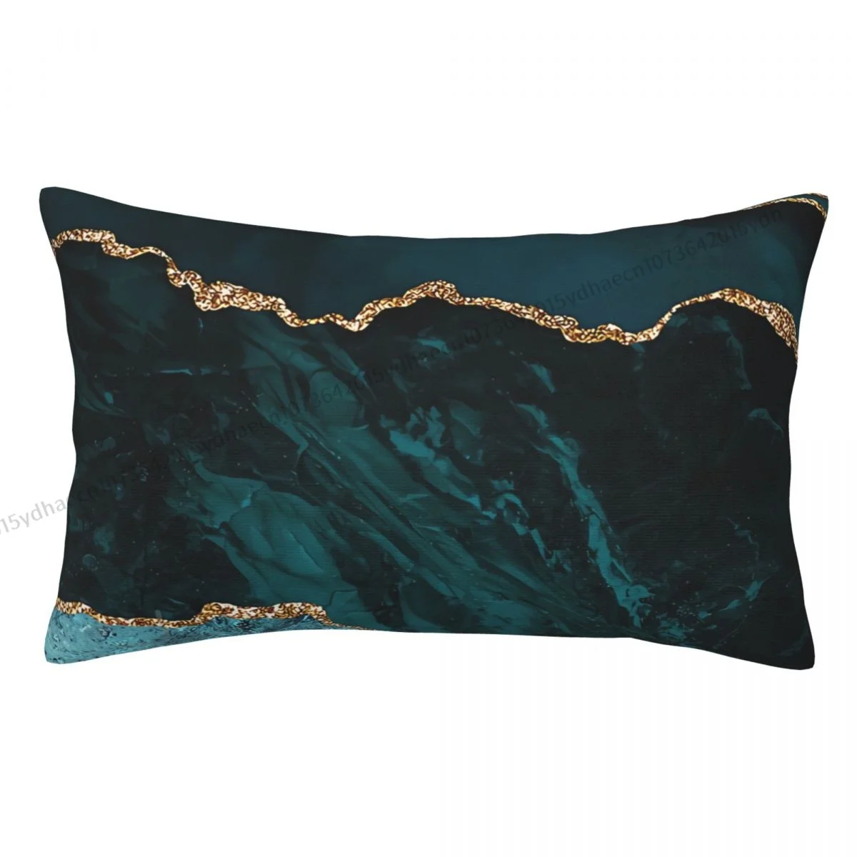 

Amazing Blue And Teal Faux Malachite Marble Hug Pillowcase Backpack Cojines Sofa Printed Chair Pillow Covers Decorative