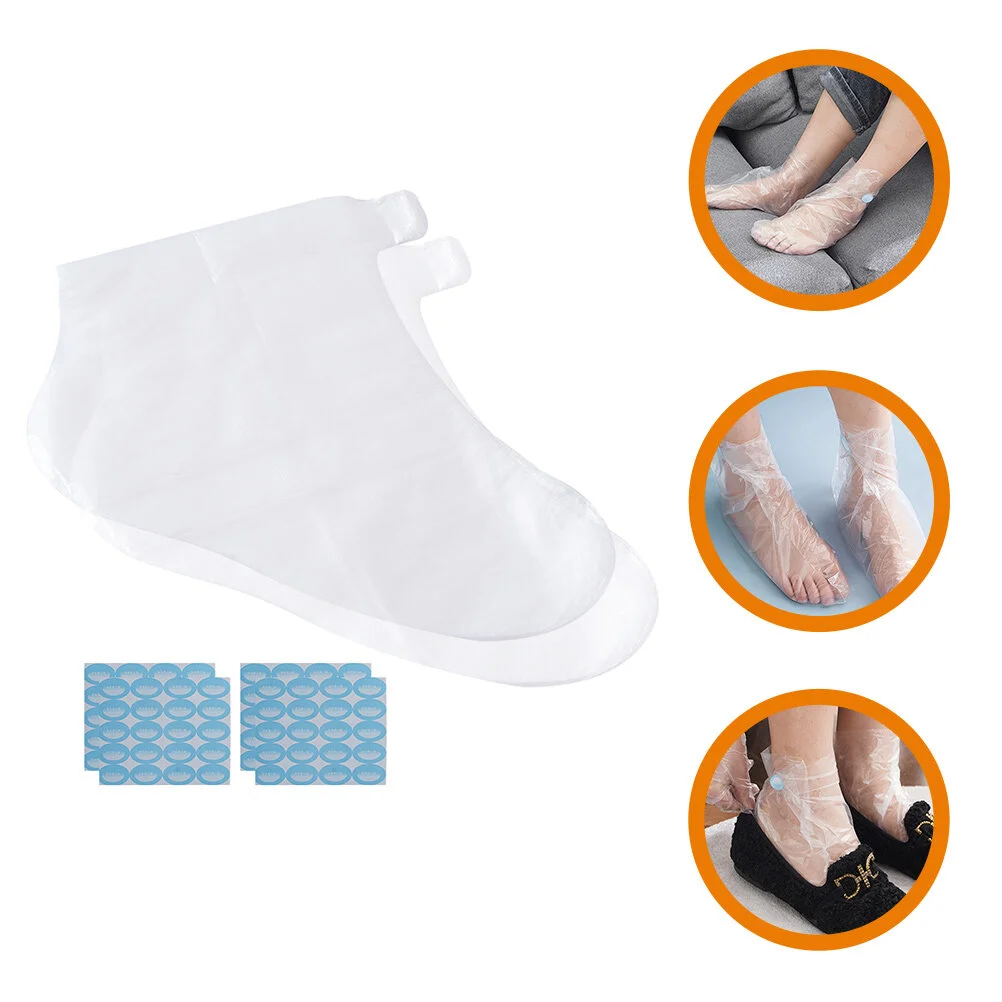 

Foot Protector Lotion Cover Plastic Shoe Covers Feet Moisturizing Pedicure Floor Mat Care