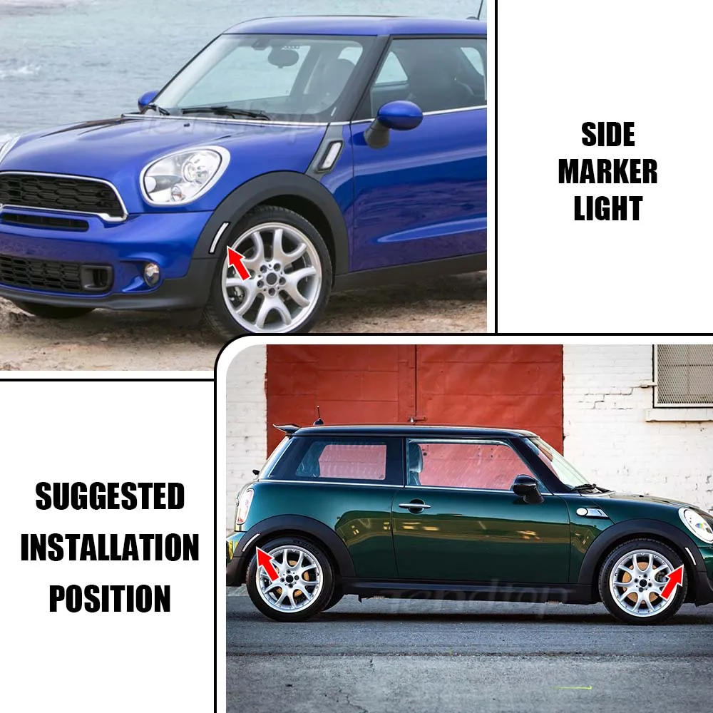 4 шт. дымчатые линзы передний задний бампер светодиодный указатель поворота