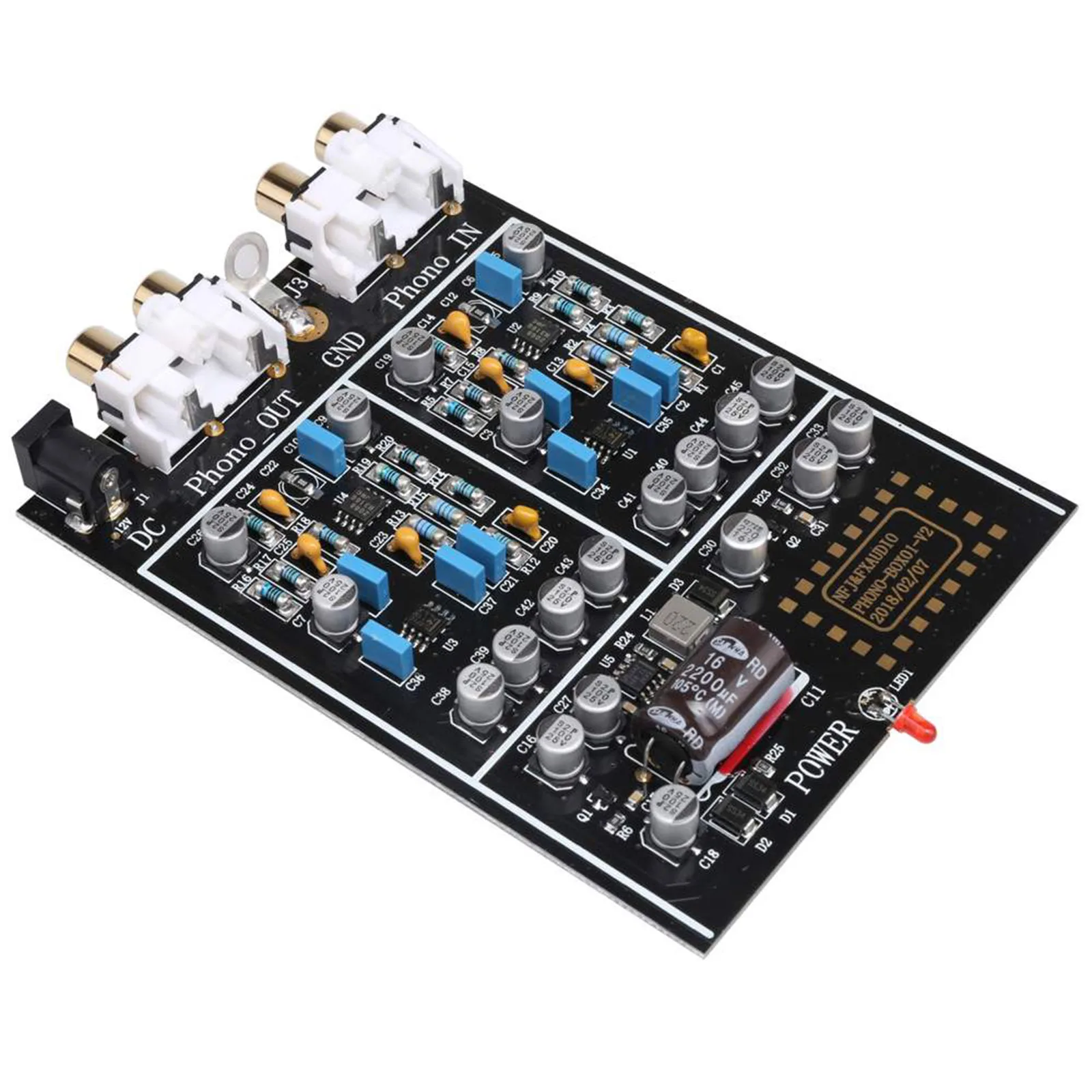 BOX01 мини мм Фонографический картридж преамп HIFI усилитель музыки для винилового