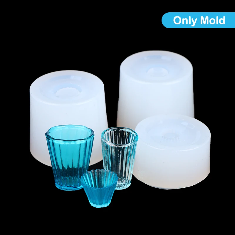 

Мини-форма 1:12 миниатюрная кукольная чашка для воды, десертная чашка, чашка для молока и чая, силиконовая форма «сделай сам», домашний декор для кукольного дома (только форма)