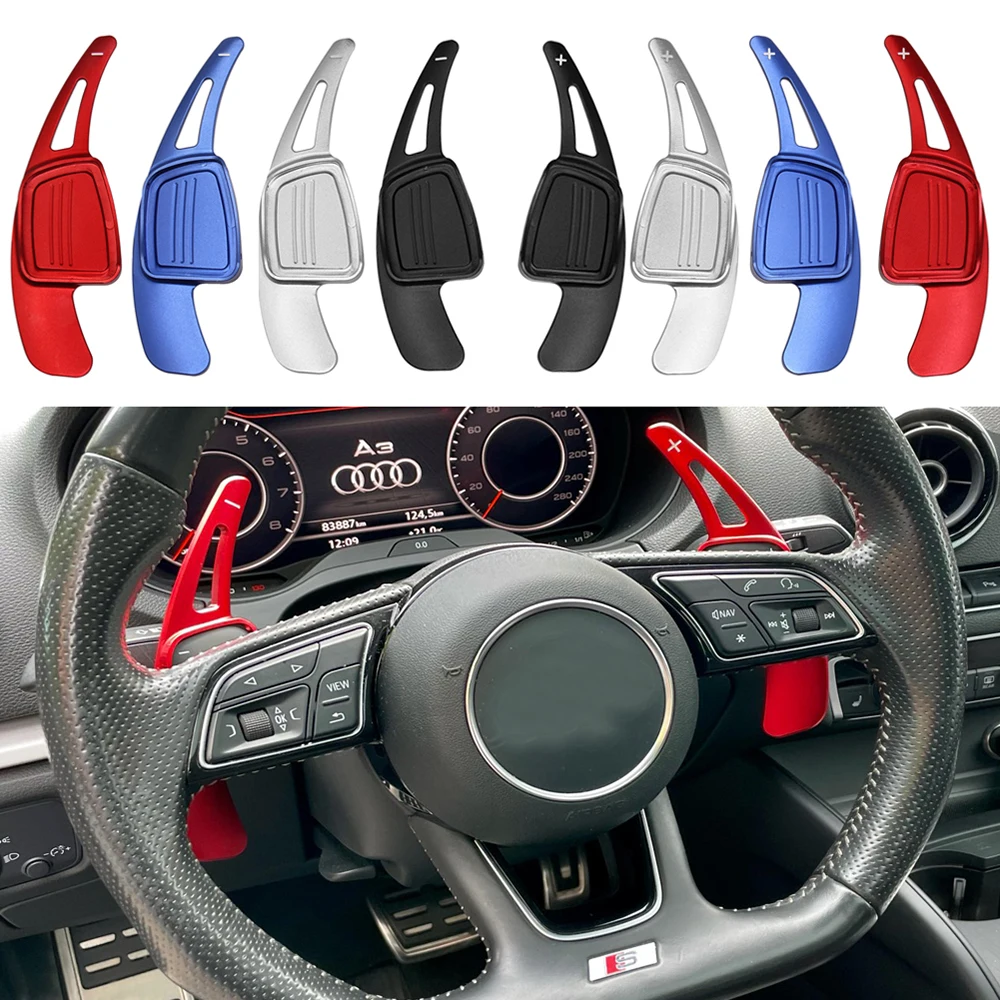 

Steering Wheel Shift Paddle Shifter For Audi A3 / S3 facelift A5 S5 2017 A4 B9 Q7 2016-2017 TT TTS Extension Gearbox Gearbox