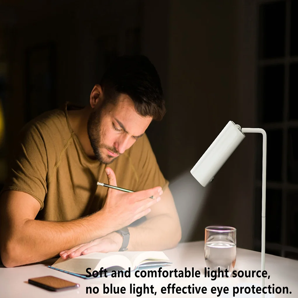 

Eye-Caring Night Light Bedroom Touch Reading LED Desk Lamp Dimmable Table Lamps Rotatable Clip Flashlight Study