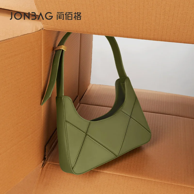 JONBAG Fragment Bag 2022 New Niche Design Underarm Women's Bag Stitching Style Large-capacity Single-shoulder Women's Bag