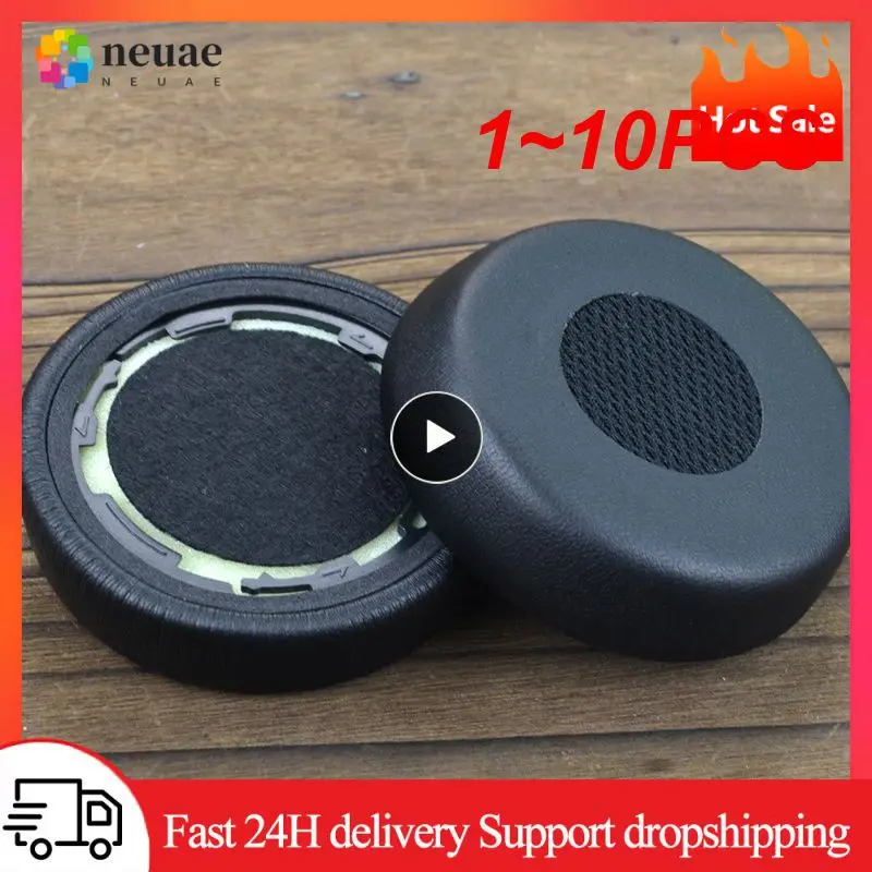 

1~10PCS Leather Cushion Cover For Jabra evolve 20se 30II 40 65 75 Earpads Cover Sponge Soft Headphone Pads