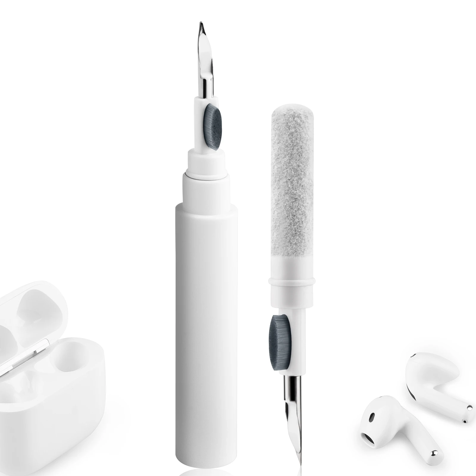 Фото Набор для чистки наушников 3 в 1: ручка-щетка для AirPods Pro 3, 2, 1, чехлов для наушников Xiaomi и iPhone №1