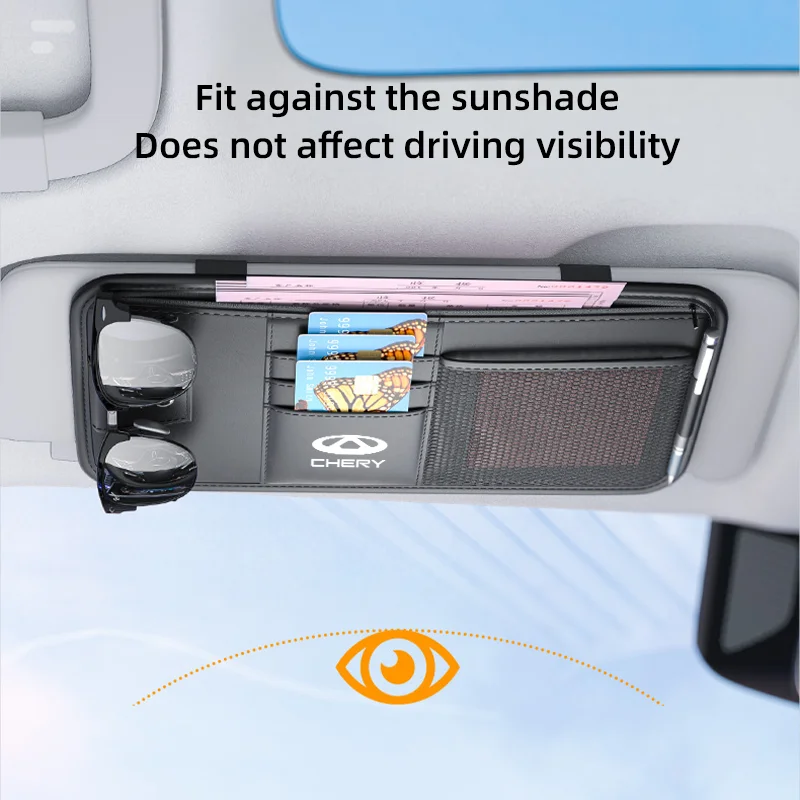 Автомобильный органайзер для солнцезащитного козырька Chery Tiggo 2 3 4 5 6 7 3X 5X Pro Arzo T11