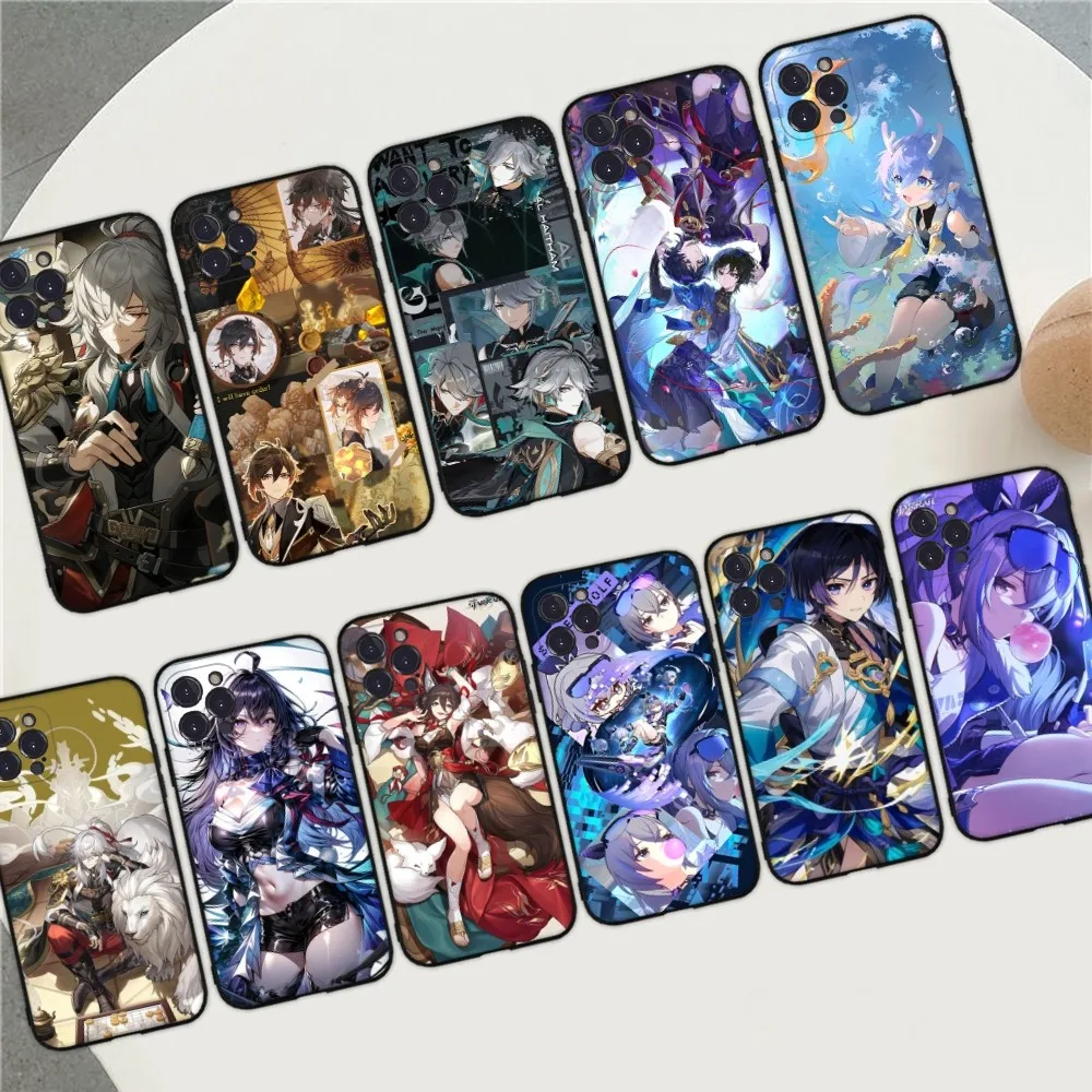 

Honkai Star Rail Blade Jing Yuan Phone Case For iPhone 14 13 12 Mini 11 Pro XS Max X XR SE 6 7 8 Plus Soft Silicone Cover