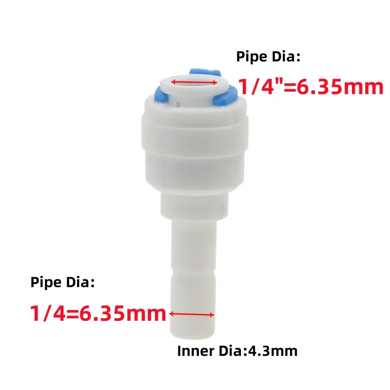 

Обратный осмос 1/4 3/8 Соединение шланга Быстроразъемный стержень L Прямой тройник RO Вода Аквариум Пластиковый соединительный фитинг