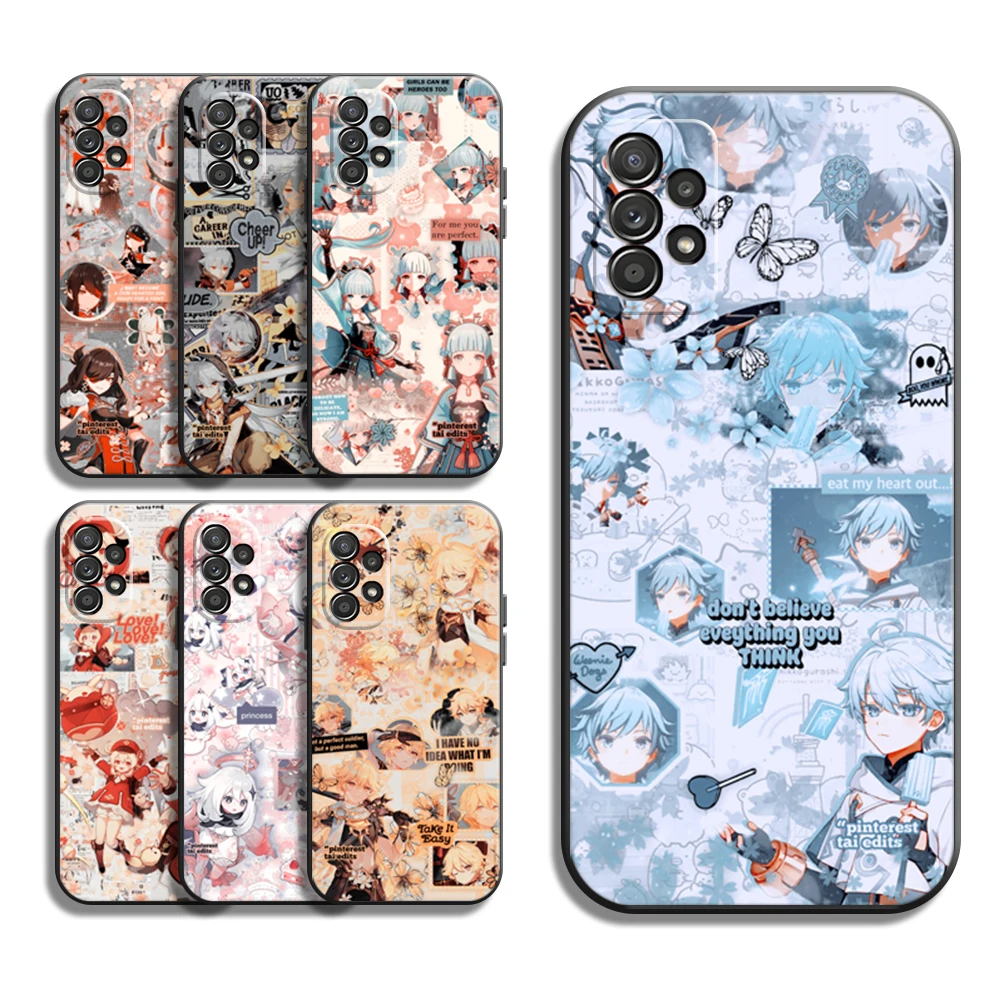

Genshin Impact Anime Funda Phone Cases For Samsung S20 S20 FE S20 Lite S20 Ultra S21 S21 FE S21 Plus Ultra Cases Back Cover