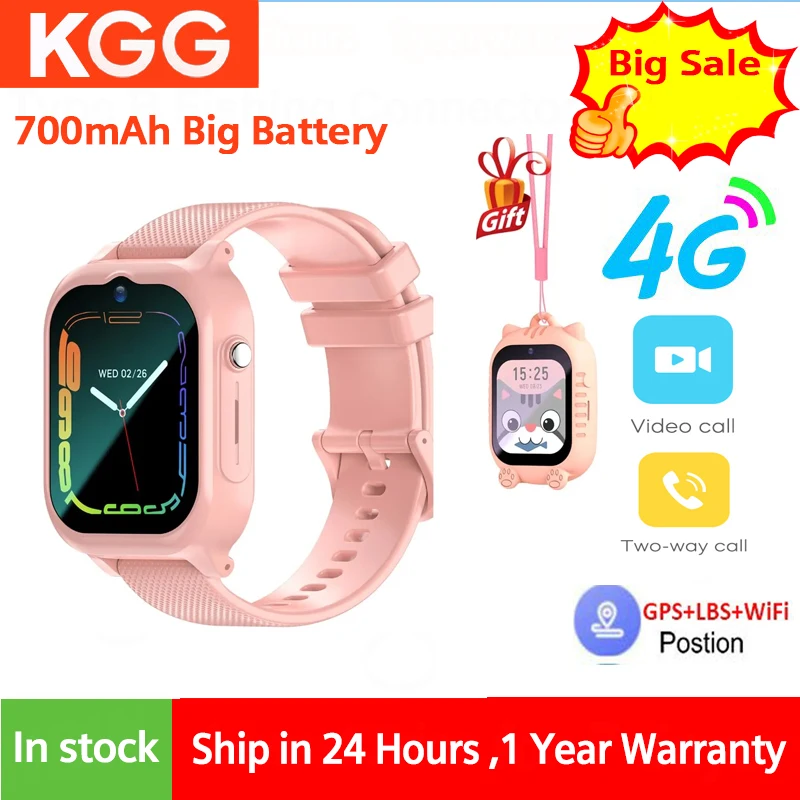 

Детские Смарт-часы KGG, 4G, GPS, Wi-Fi, видеозвонок, SOS, камера, монитор, трекер, определение местоположения, Детские Смарт-часы для мальчиков и девочек, подарки