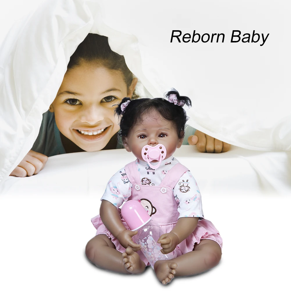 Well-dressed Reborn Baby Dolls with Monkey Feeding Bottle Lovely Newborn Doll for Children Special Gifts Playmate | Игрушки и хобби