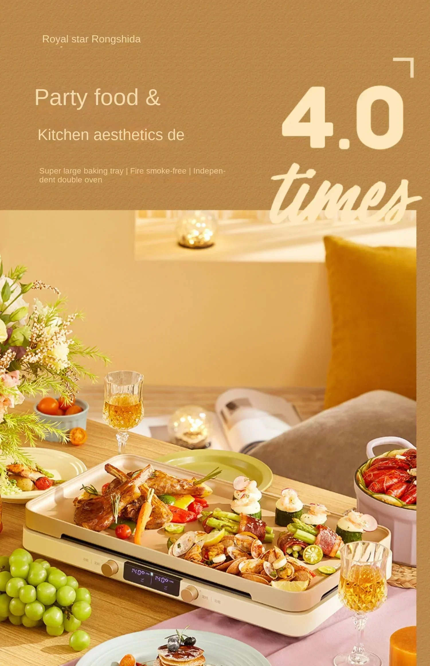 IH двойная плита бытовая многофункциональная кастрюля для приготовления пищи