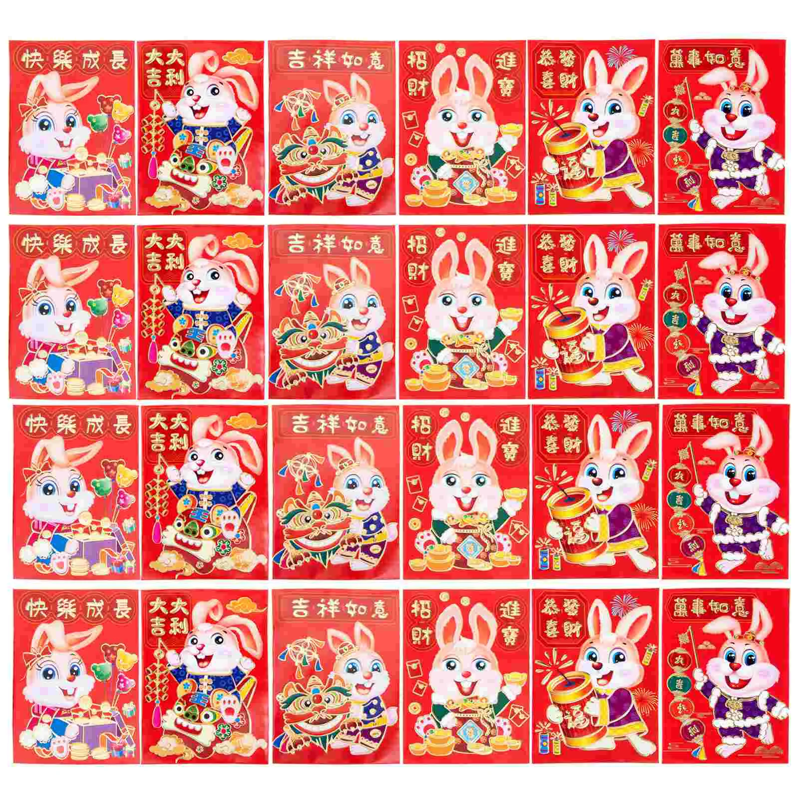 

Red Envelopes Year Envelope Money Chinese New Rabbit Packets Packet Festival Spring Pocket Bao Wedding Gift Hong Lucky Cash