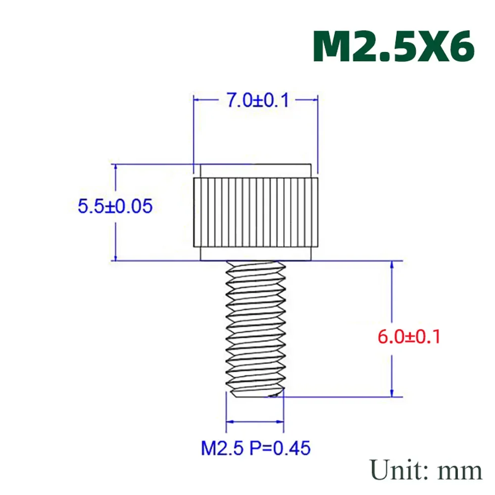

Винты с накатанной головкой GooBetter M2 M2.5 нержавеющая сталь 4-12 мм