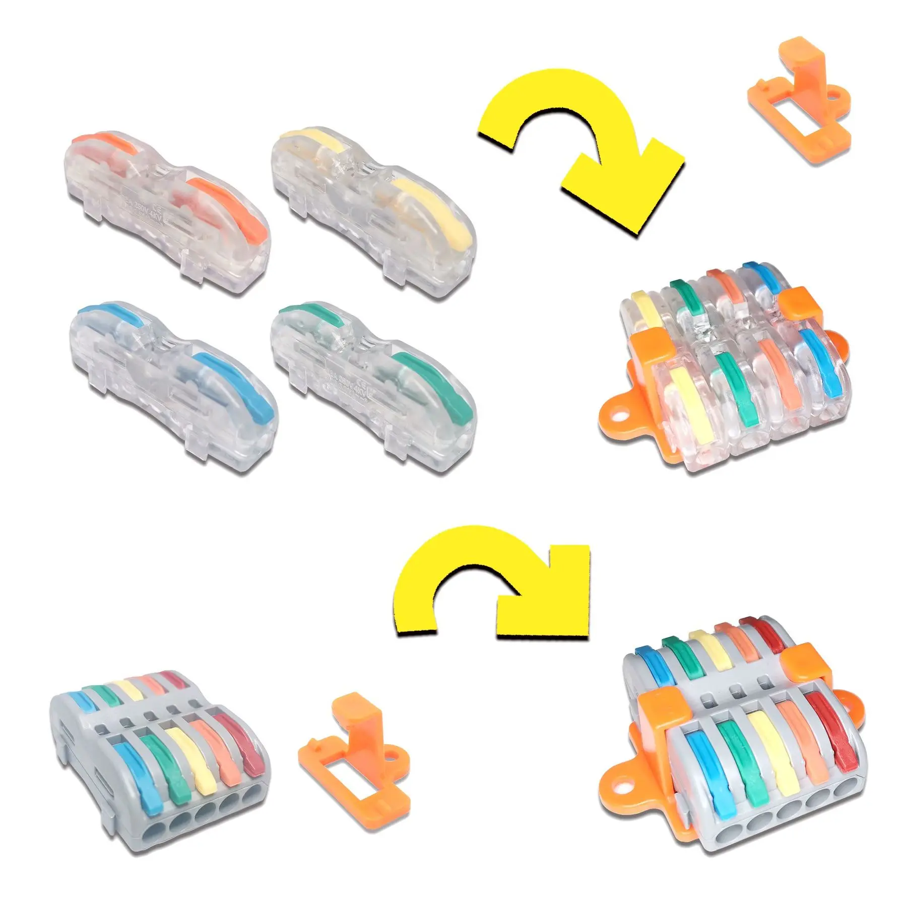 Миниатюрные быстроразъемные соединители для проводов универсальный компактный
