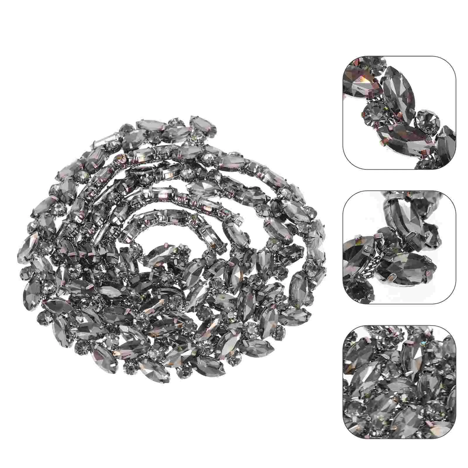 Цветочная цепочка со стразами маркизы для шитья и рукоделия аксессуары отделка