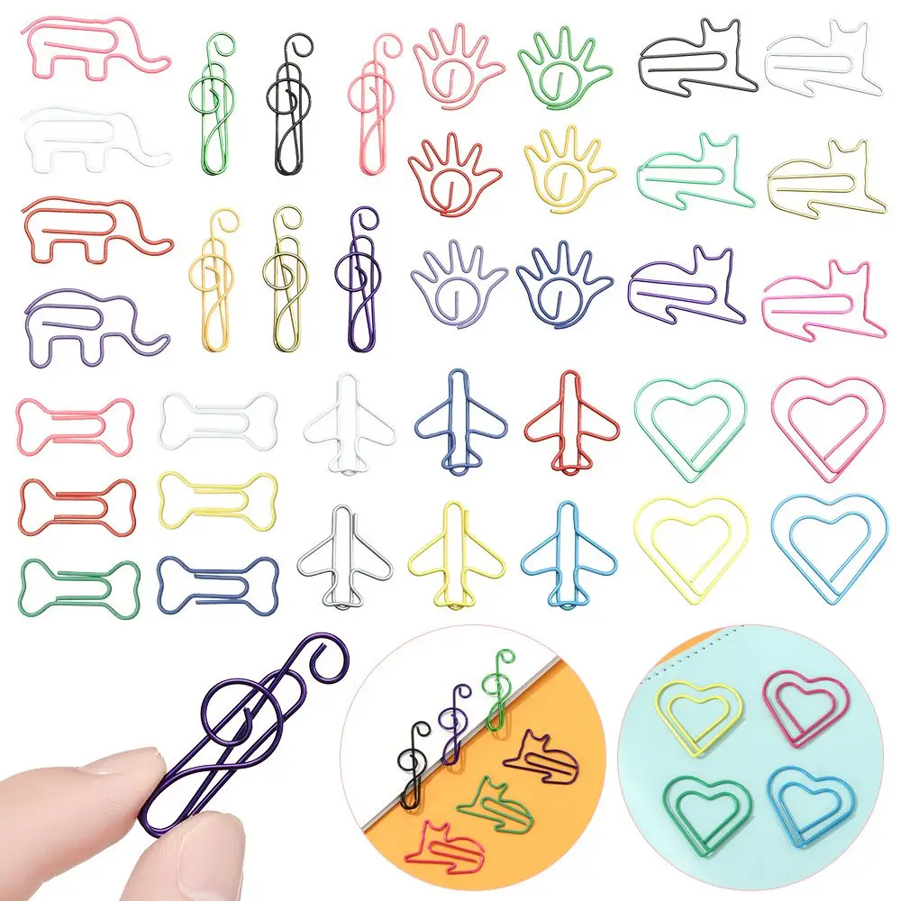 Металлические музыкальные символы в форме животных для книг бумажный лист папка