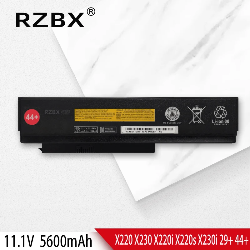 

Аккумулятор RZBX 45N1022 44 + для ноутбука Lenovo Thinkpad X230 45N1025 42T4861/4862/4863 42Y4864/4868/4874/4940 42T4867/4873/4901/4902