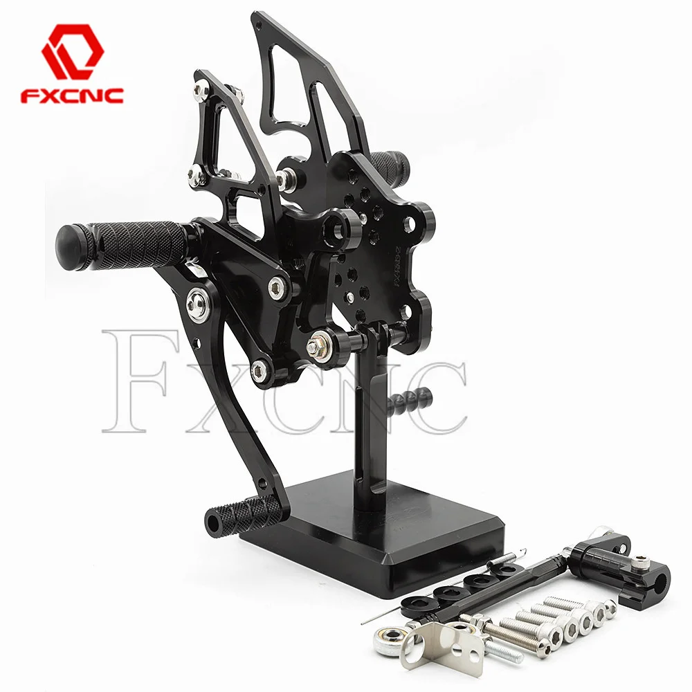 Фото Для Yamaha YZF R3 MT-03 2014-2024 задняя подножка с ЧПУ, задний комплект подножек, педаль YZF-R3 YZFR3 2015 2016 2017 2018 2019 №1