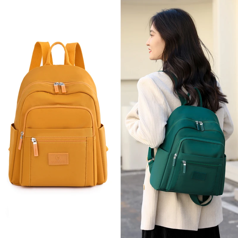 

High Quality Women Laptop Backpack Girls Nylon brand Bag Female Knapsack Travel Daypacks Ladies Rucksack Fashion Casual