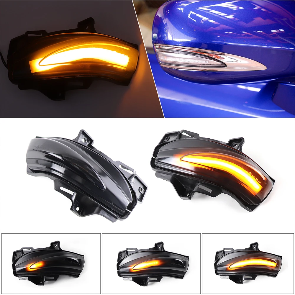

For Lexus IS250 IS250C IS300C LS460 LS460L ES240 Rearview Mirror Indicator LED Dynamic Turn Signal Light Side Marker Lamp Amber