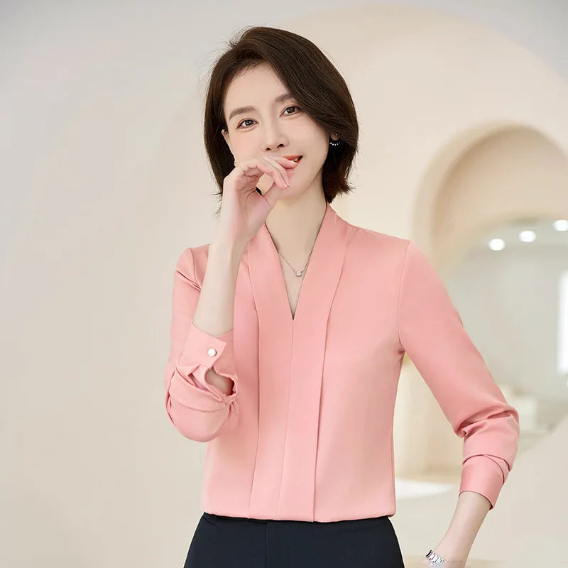 

Formal OL Styles Women Blouses Shirts Camisas Blusas Elegant Spring Autumn Ladies Business Work Wear Female Tops Clothes S-4XL